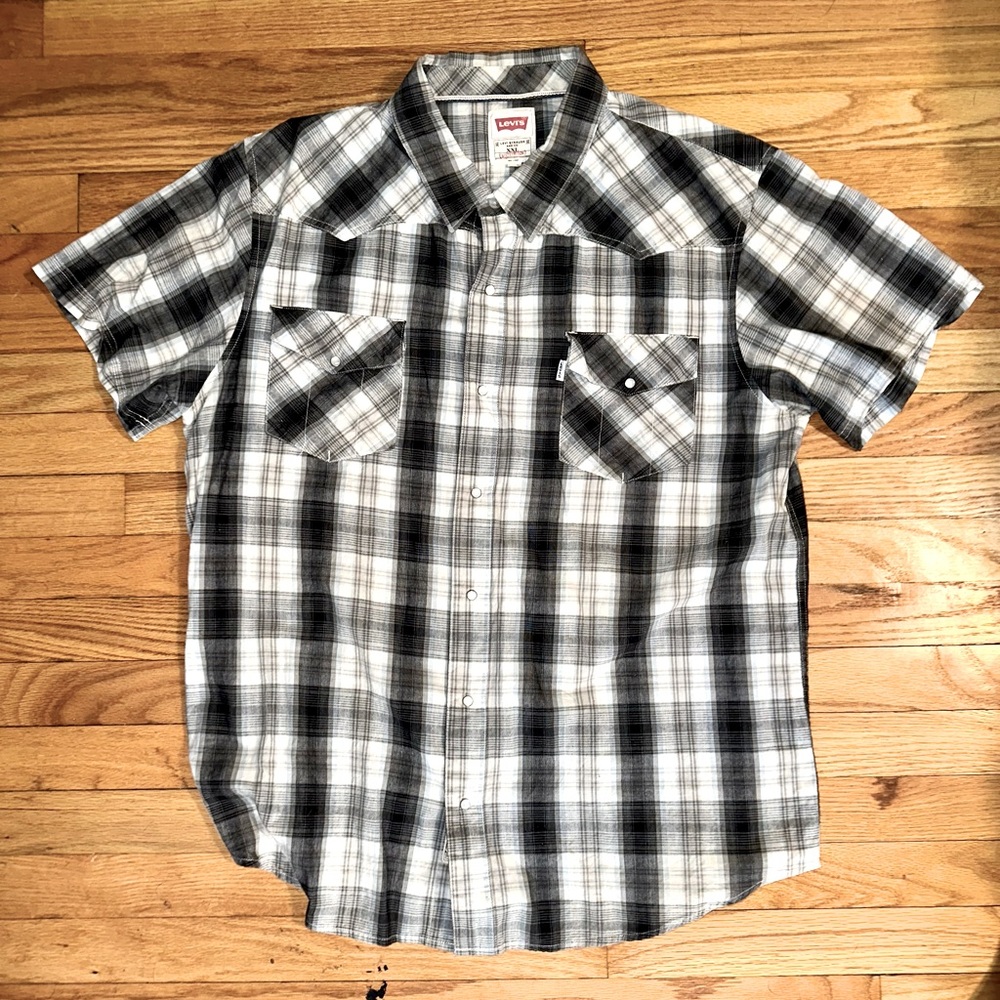 Levi's Short Sleeve Barstow Western Shirt Plaid